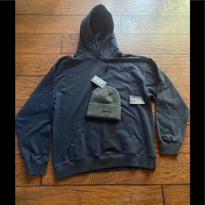 Filson pullover sweater beanie  medium large navy